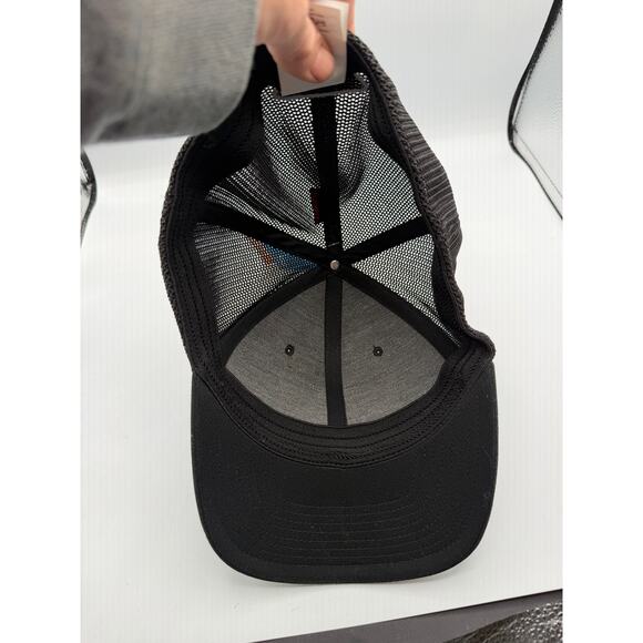 NEW Columbia PFG Flex Fit Mesh Fishing Ball Cap Black OSFM Flag Graphic - Picture 4 of 9